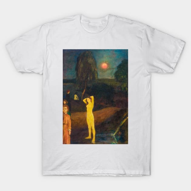 Full-Orbed Moon (1901) by Arthur B. Davies T-Shirt by WAITE-SMITH VINTAGE ART